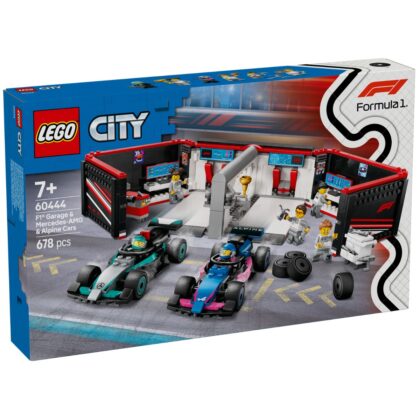 LEGO 60444 City F1 Garage n Mercedes AMG & Alpine Cars