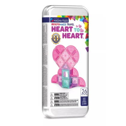 Magna Tiles Micro Mags Heart to Heart Travel Set 26 Pc