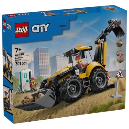 LEGO 60480 City Yellow Backhoe Loader