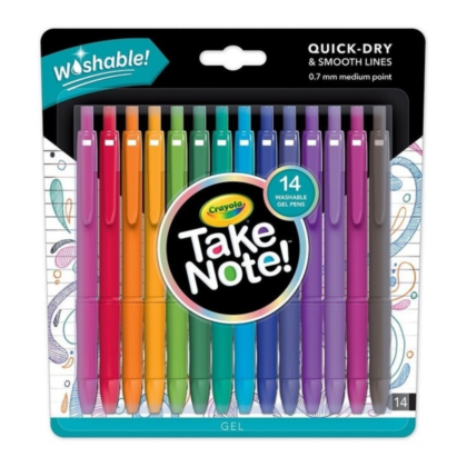 Crayola Take Note Washable Gel Pens (14 Piece)