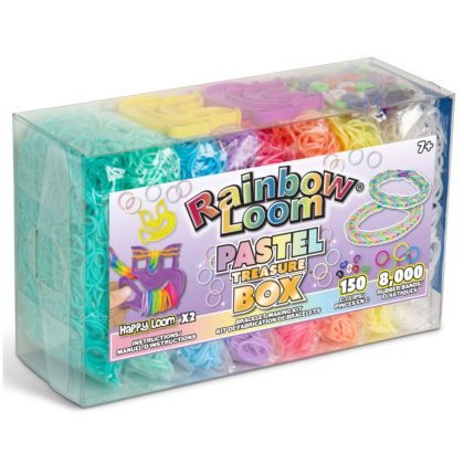 Rainbow Loom Treasure Box Pastel